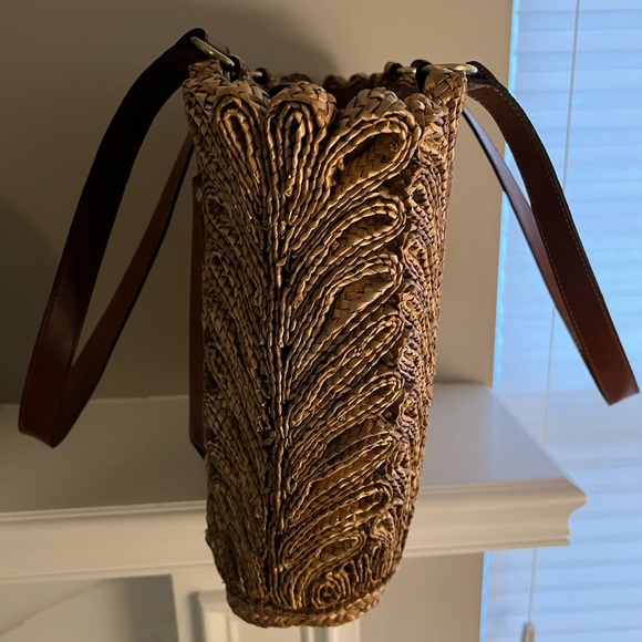 Patricia Nash Palmanova Leather and Woven Shoulder Bag - Picture 3 of 7